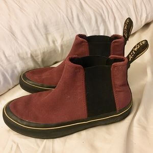 Dr martens phoebe cherry red boots